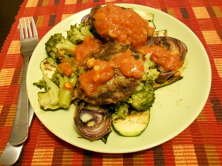Burgers cu Home Made Ketcup si Legume La Gratar